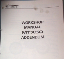 Honda mtx50 workshop for sale  ASHFORD