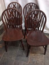 Wheelback oak chairs for sale  COALVILLE
