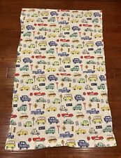 Crate & Kids Colorful Cars Toddler Bed Flat Sheet for sale  Shipping to South Africa