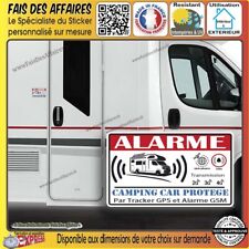 lot de 2 Stickers autocollant Alarme camping car gsm gps sirène sécurité antivol d'occasion  Aillevillers-et-Lyaumont