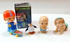 1970s TOMY Wind-up Lot Kid-A-Longs Skateboard, Crawling & Walking Baby, Penguin, used for sale  Shipping to South Africa