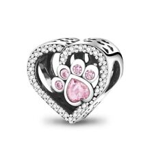 Pave heart charm for sale  NEWCASTLE UPON TYNE