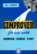 Cemprover For Use With Snowcem Cement Paint Instructions For Use, 1960s Booklet segunda mano  Embacar hacia Mexico