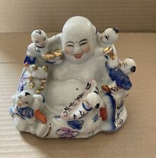 Porcelain laughing buddha for sale  PETERBOROUGH