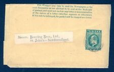 TRINIDAD 1914 1/2D KEDW WRAPPER TO NEWFOUNDLAND com RECEPTOR CANCELAR, usado comprar usado  Enviando para Brazil