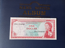Billete Caribe Oriental, Caribe Oriental 1 dólar 1965 Reina Isabel segunda mano  Embacar hacia Argentina