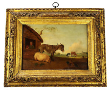 Edmund Bristow (b.1787 - d.1876) - Pintura a óleo antiga fina de fazenda - Porco burro comprar usado  Enviando para Brazil