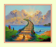 Used, Rainbow Bridge Stairway to Heaven 11x14 Matd 8x10 Print Dog  Memorial Boxer for sale  Shipping to Canada