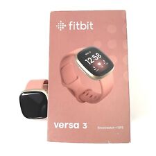Used, Fitbit Versa 3 Fitness Tracker Smart Watch NFC GPS Heart Rate Monitor Pink for sale  Shipping to South Africa