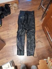laced leather trousers for sale  BILSTON