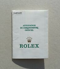 ROLEX Guarantee Warranty Paper Booklet Daytona 16520 16523 16528 Serial S 485685, used for sale  Shipping to South Africa