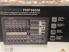 Behringer PMP960M EUROPOWER 6Ch Compact Powered Mixer., used for sale  Shipping to South Africa