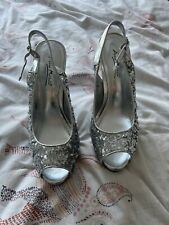 Silver wedding shoes for sale  MANCHESTER
