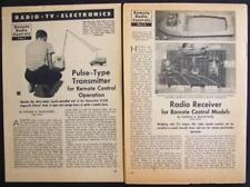 1958 controles de radio alimentados por tubo de colección cómo construir planes segunda mano  Embacar hacia Argentina