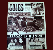 Usado, FÚTBOL CHILE 4 vs ARGENTINA 2 Revista Original GOLES Copa Sudamericana 1959 segunda mano  Argentina 