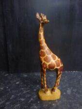 Carved wooden giraffe for sale  BOGNOR REGIS