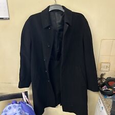 Mens overcoat black for sale  WELLINGBOROUGH
