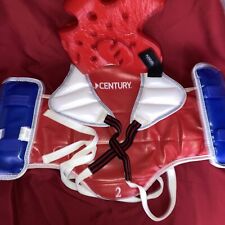 Century Youth Taekwondo Karate Reversible Chest Guard With Head Guard-Size 2 for sale  Shipping to South Africa