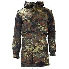 Chaqueta de campo original del ejército alemán parka edición militar con capucha combate Flecktarn segunda mano  Embacar hacia Mexico