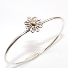 Tiffany & Co Paloma Picasso Daisy Sterling Silver 18K Gold Bangle Bracelet LLC2 for sale  Mayfield