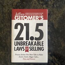 Używany, Jeffrey Gitomer's 21.5 Unbreakable Laws of Selling 1. edycja PODPISANA Sprzedaż detaliczna 25 USD na sprzedaż  Wysyłka do Poland