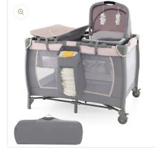 5-in-1 Baby Crib Bassinet Bed Changing Table Playpen Travel Cot Portable Pink for sale  Shipping to South Africa