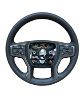 OEM CHEVY SILVERADO 2500 3500 HD 21-23 HEATED STEERING WHEEL JET BLACK/GRAY for sale  Shipping to South Africa