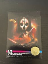 Limitowany bieg 226 Star Wars Knights Old Republic II Sith Fan ZŁOTA karta Seria 3 na sprzedaż  Wysyłka do Poland