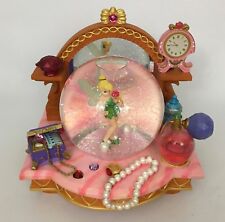 Walt Disney Peter Pan's Tinkerbell Vanity Mirror Musical Snowglobe Water Globe d'occasion  Expédié en France