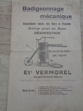 Catalogue vermorel pulvérisat d'occasion  Vesoul
