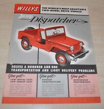 Jeep Dyspozytor Willys Katalog Sprzedawca Broszura Broszura Broszura na sprzedaż  PL