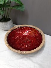 Mosaic bowl red for sale  YEOVIL