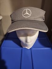 Visera Mercedes-Benz Sombrero Gorra Tenis Golf Gris con Emblema Lujo Correa Ajustable segunda mano  Embacar hacia Mexico