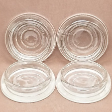 Porta-copos vintage de vidro transparente para pernas ~ Protetores de piso (conjunto de 4) comprar usado  Enviando para Brazil