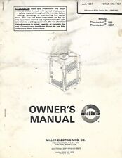 Miller owners manual for sale  Maryville