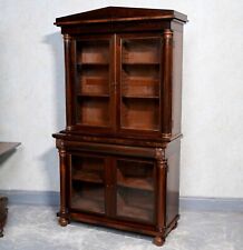 Rosewood glazed bookcase for sale  NEWCASTLE UPON TYNE