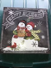 Happy holidayssnowman duo for sale  Rochester