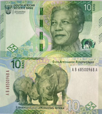 SOUTH AFRICA SOUTH AFRICA 10 RAND 2023 RHINOCEROS NELSON MANDELA NEW for sale  Shipping to South Africa