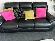 Sitter sofa leather for sale  PETERBOROUGH