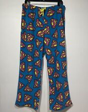Pantalones de pijama de lana Supergirl talla grande 11-13 cordón pierna ancha para dormir segunda mano  Embacar hacia Argentina