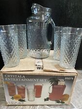 Crystala pitcher tumblers for sale  Allport