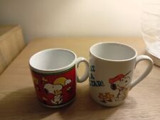 Vintage snoopy mugs for sale  BRIDGNORTH