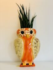 Yorkshire Flowerpots Sunny Wall Hanging Owl Planter - 26cm tall for sale  TAUNTON