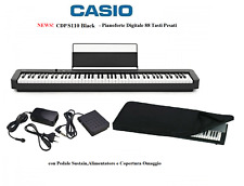 CASIO CDP S110 BLACK NUOVO PIANOFORTE 88 TASTI PESATI PIANO ELETTRICO + COVER, usato usato  Frattamaggiore