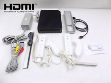 Consola Nintendo Wii Negra + Convertidor HDMI + 2x Juego de Controladores + Barra de Sensores... segunda mano  Embacar hacia Argentina