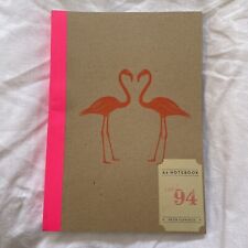 Notebook Neon Flamingo Artesanato Não Usado Marrom Rosa comprar usado  Enviando para Brazil