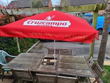 Cruzcampo parasol used for sale  HORSHAM
