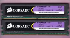 Kit de memoria 2 GB 2x1 GB PC2-6400 DDR2-800 Corsair CM2X1024-6400 XMS2-6400 Ver2.7 segunda mano  Embacar hacia Argentina