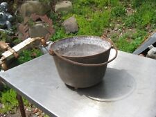 Antique Cast Iron 3 Legged Bean Pot Kettle #8 w/ Gate Mark  Farmhouse Barn Find  for sale  Shipping to Canada