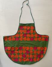 Used, Vintage Laurids Lonborg Denmark Childs Apron Heart Print Cotton MCM 1960s for sale  Shipping to South Africa